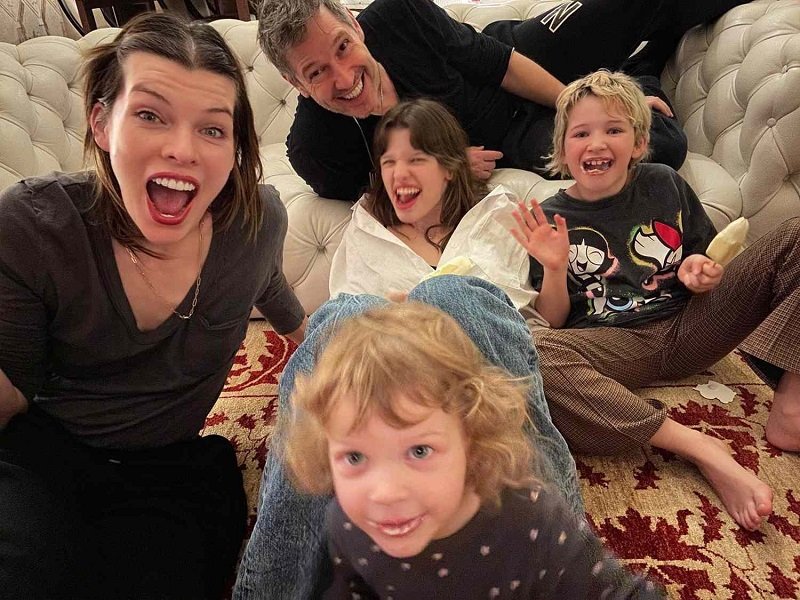 Milla Jovovich family