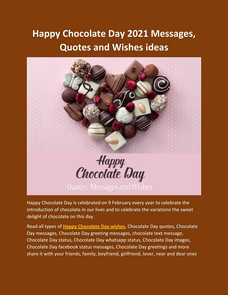 chocolate day images